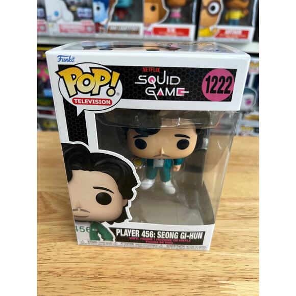 Player 456 Seong Gi-Hun Squid Game Funko Pop #1222 Television TV Netflix Games - Picture 1 of 6